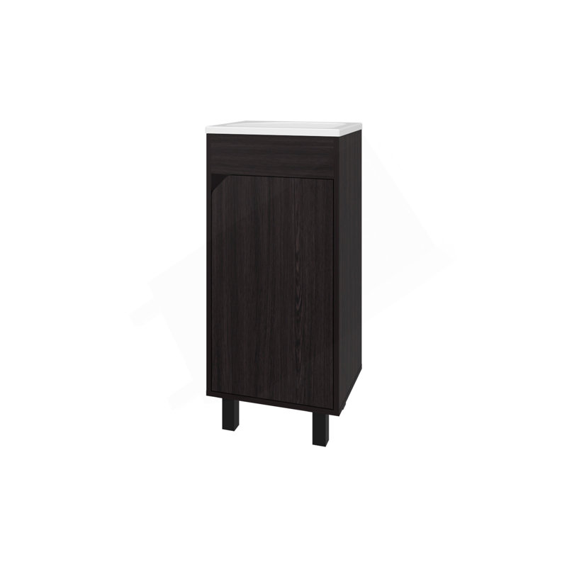 Meuble-lavabo en quartz avec lavabo intégré, wengé, Wengé