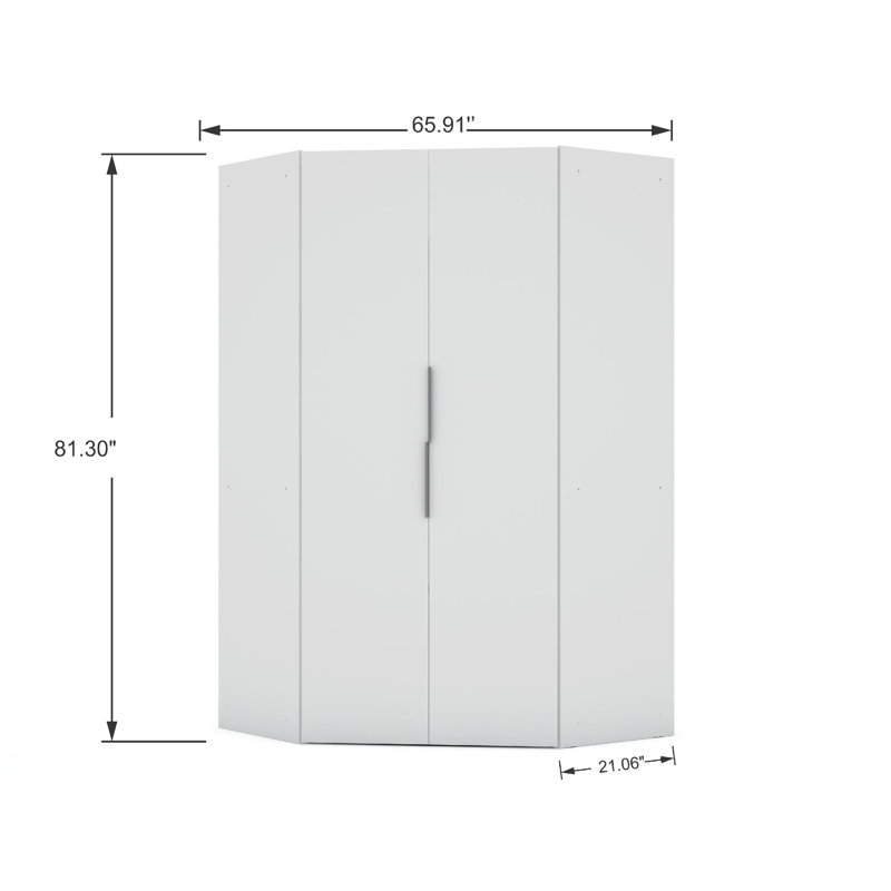 Aleece 107.89'' Closet System, White