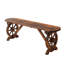 Banc de patio en bois massif 46 pouces
