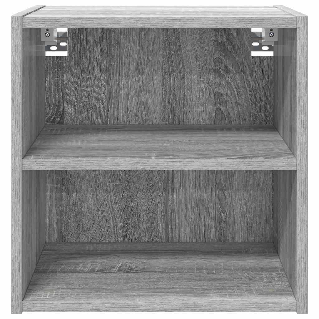 Vidaxl Hanging Cabinet With Storage Riga Black Oak 30 X 29.5 X 40 Cm