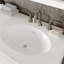 Élite Stamford 60 po Meuble-lavabo double blanc avec comptoir en quartz Carrara et lavabos en porcelaine encastrés