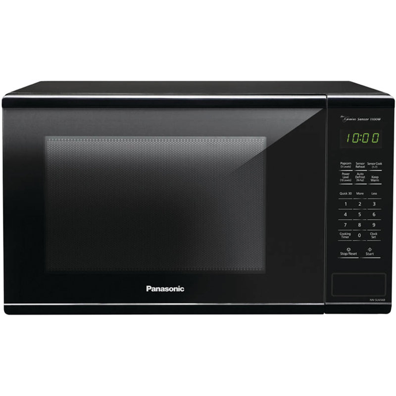 Panasonic 19.9" 1.3 cu ft. 1110 - Watt Countertop Microwave with Sensor Cooking, Black
