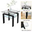 Table d'appoint avec plateau en verre transparent-810161857