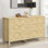Nordic 6 Drawer Dresser With Interlock Drawer Feature  for Bedroom, 54″ W Modern Wide Chest of Drawers, Wood Storage Organizer for Clothes, Entryway, Hallway, Nursery or Living Room