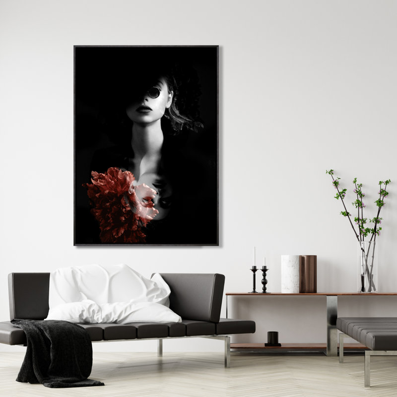 «Love in Color» par Jean Kenna - peinture sur toile, H 46,5 po x l 31,5 po, Image au pinceau gel