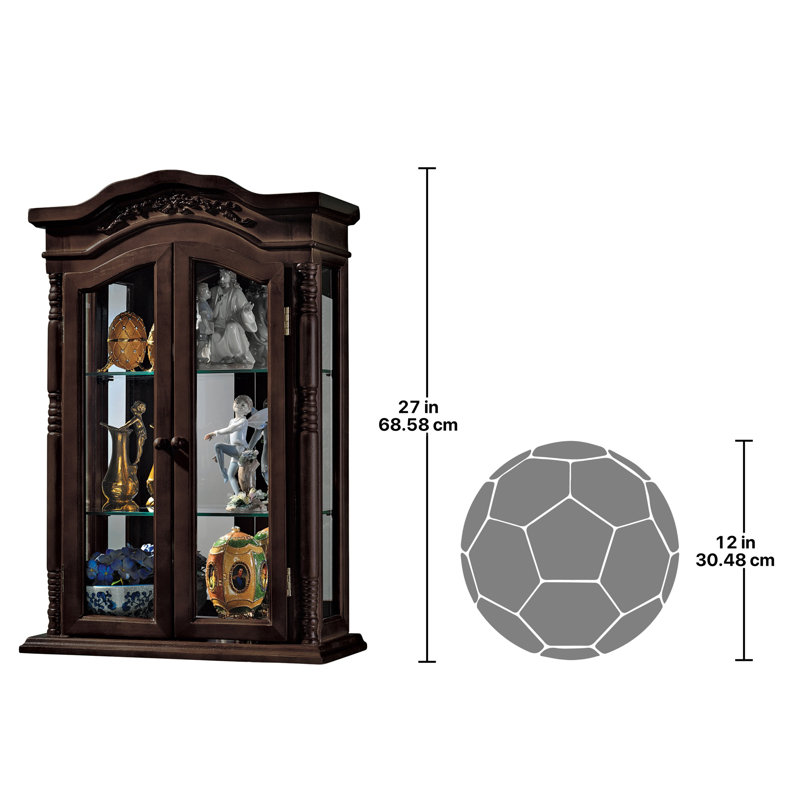 Armoire vitrine à fixation murale beacon hill