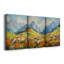 Lanscape Study Series CIV - Ensemble de 3 toiles tendues avec châssis - Prêt à être accroché-1553155786