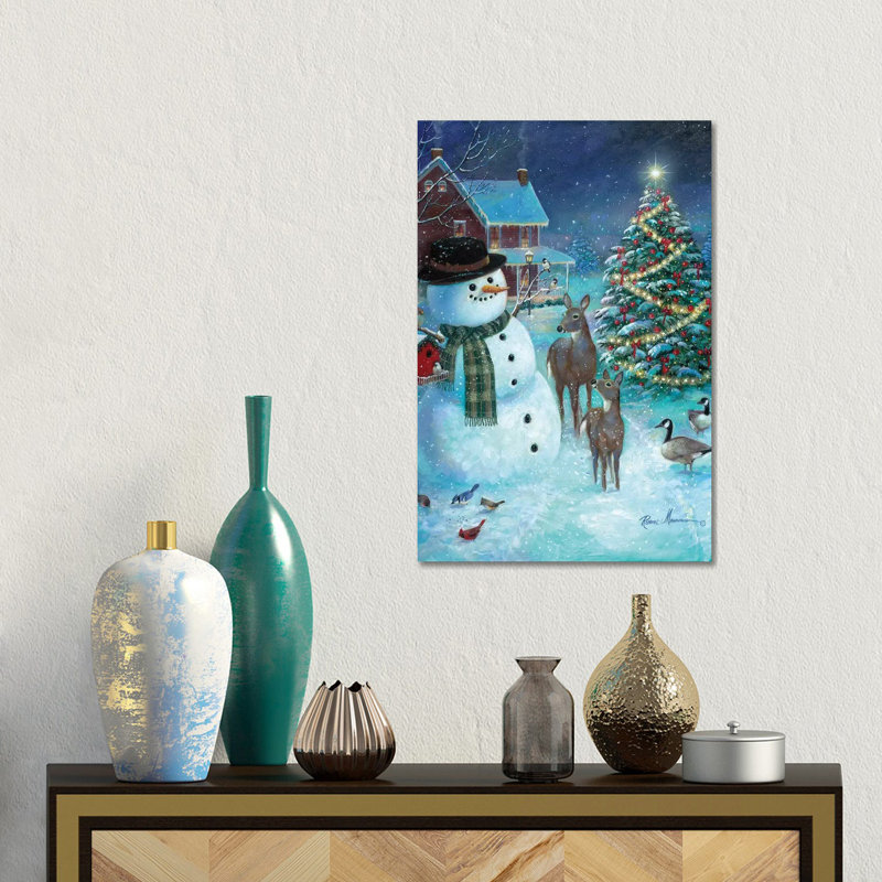 Frosty And Friends by Ruane Manning - Gallery-Wrapped Canvas Giclée on Canvas, Canvas, 152.5 cm H x 101.5 cm W x 3.175 cm D