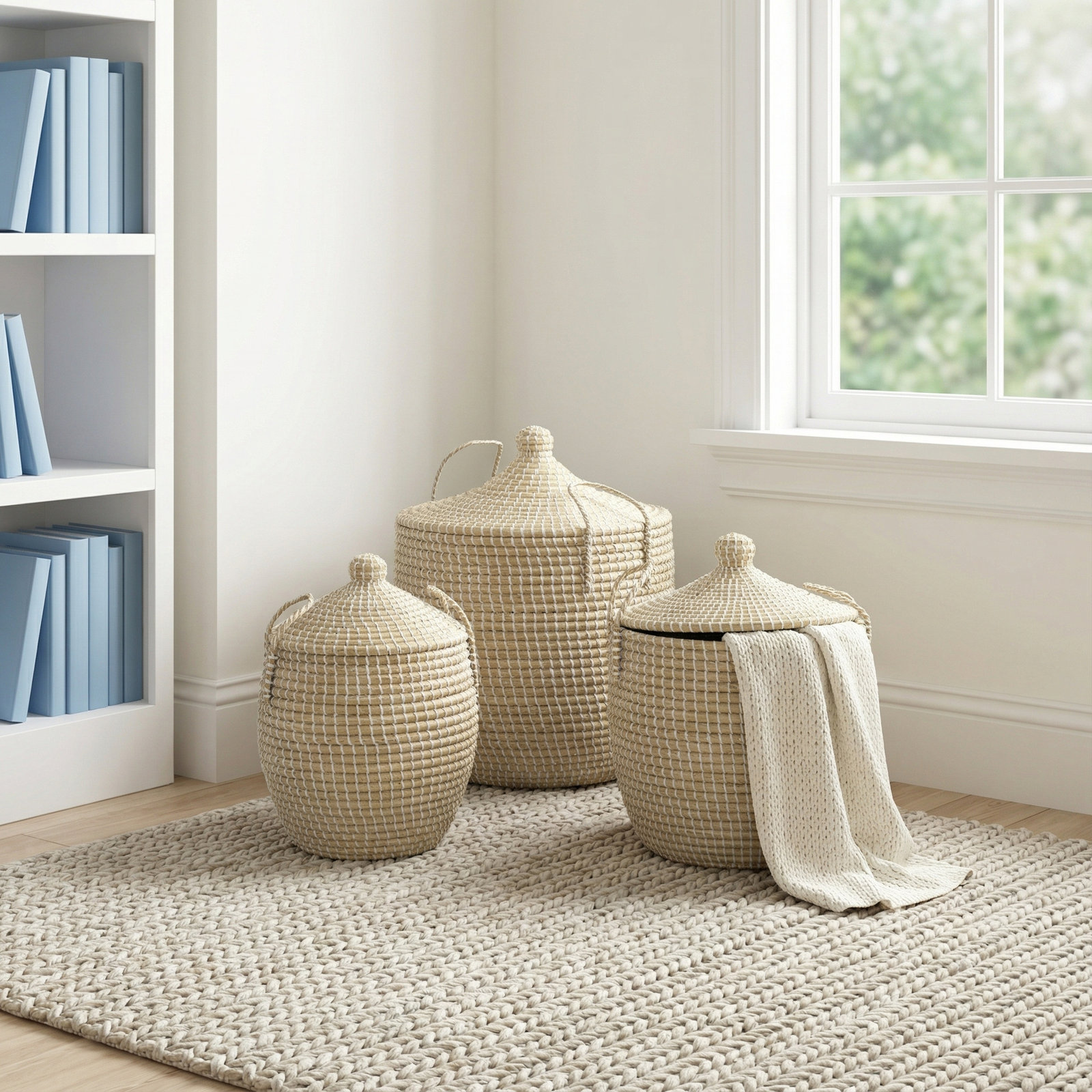 Olivi Handmade Seagrass Decorative Basket