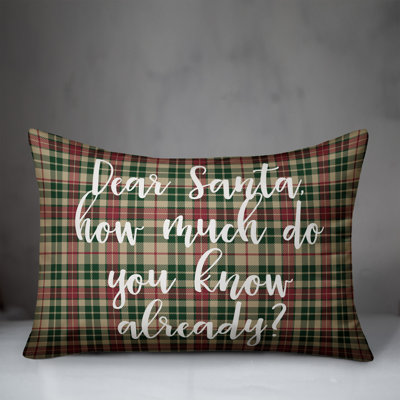 Plaid Throw Pillow