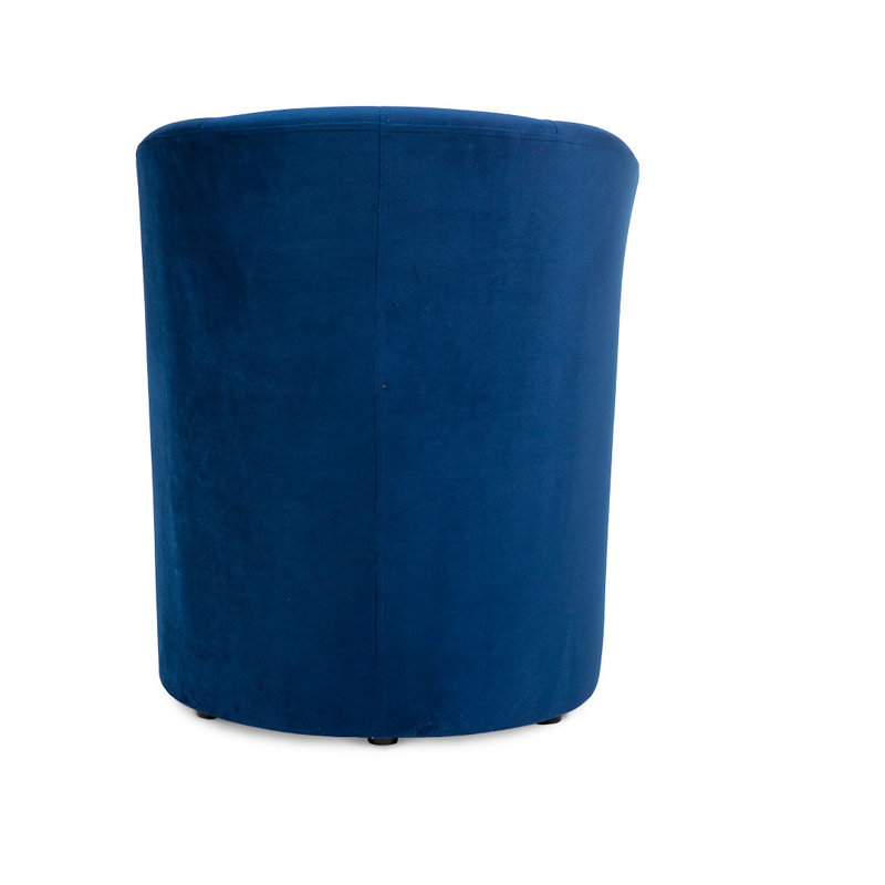 Oakengates Velvet Armchair, Navy Blue