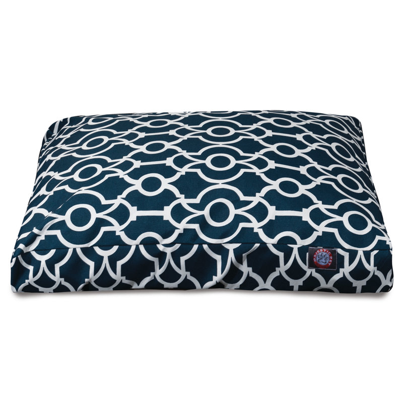 Coussin pour animaux Athens, Petit (l 20 po x P 27 po x H 4 po), Bleu marine