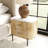 Carmela White Marble & Mango 2 Drawer 24" Nightstand