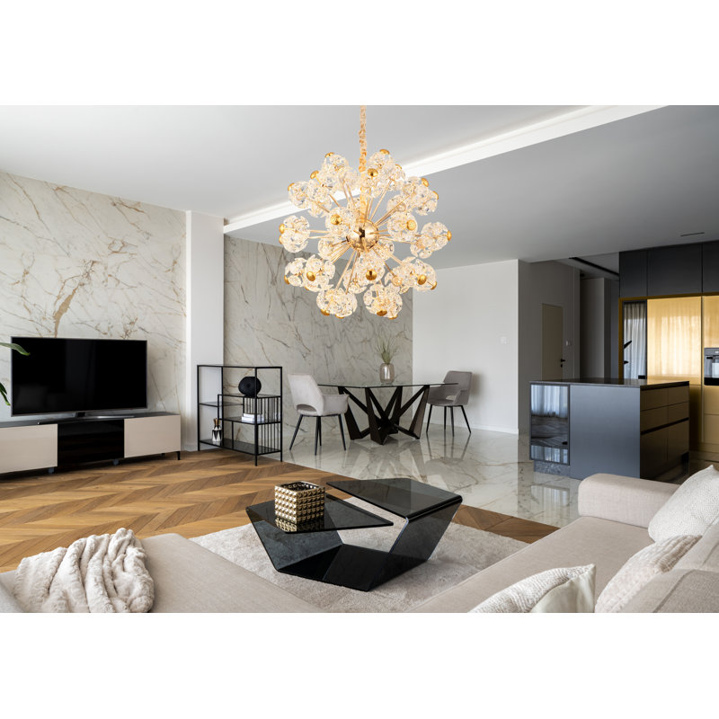 Bina 1 - Light Gold LED Geometric Pendant