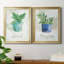 Basilic en pot - Ensemble de 2 peintures sur toiles-1337202044-1337202045