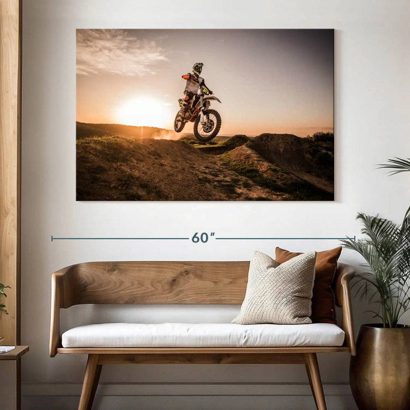Dirt Bike Racer, H 34 po x l 51 po