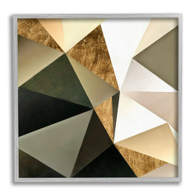 «Modern Geometric Triangle Collage Bold Abstract Shapes» par - Impression