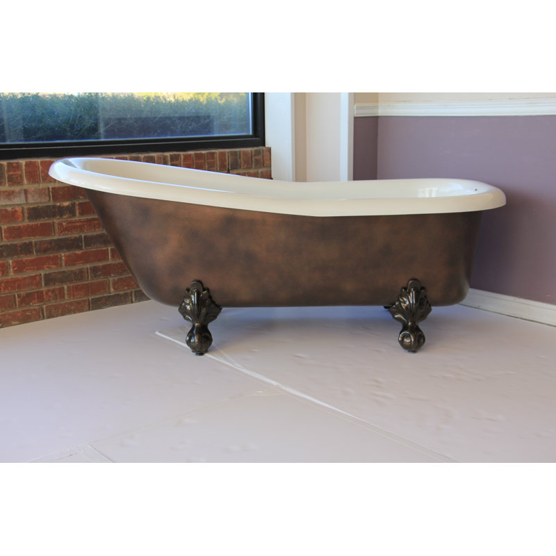 66" x 30" Clawfoot Soaking Bathtub