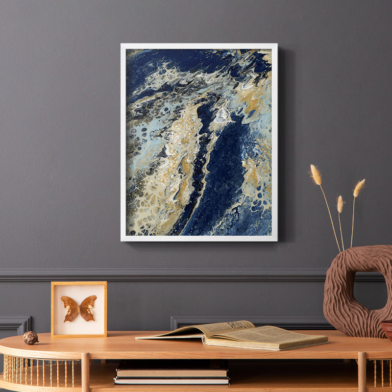 C39, reproduction encadrée - bois massif, Blanc, H 14 po x l 11 po