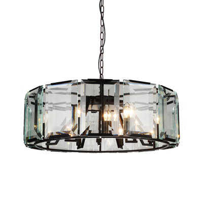Aviles 18 - Light Dimmable Drum Chandelier