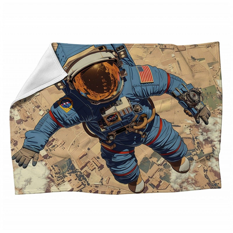 Jeté en astronaute - Jeté d'espace pour canapés ou lits 12366, Grand lit