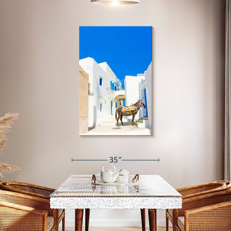 Aime Mule In Langadas, 45" H x 30" W