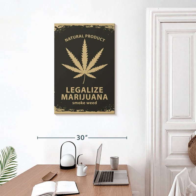 Senne Marijuana Campaign, 30" H x 20" W