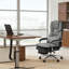Fauteuil de direction double rembourré avec repose-pieds-1888495433