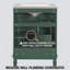  Meuble-lavabo autoportant de style français l 24 po avec lavabo en céramique et portes d'armoire cannelées, vert-120240429