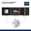 Ensemble de garniture de robinet thermostatique de douche à trois fonctions Grohe Grohtherm-44388657
