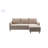 Adjustable L-Shaped Sofa Bed With Chaise-407136144