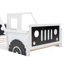 Lit plateforme en bois avec roulettes-425367759