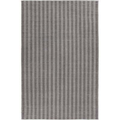 Gisela Wool Striped Area Rug in Gray