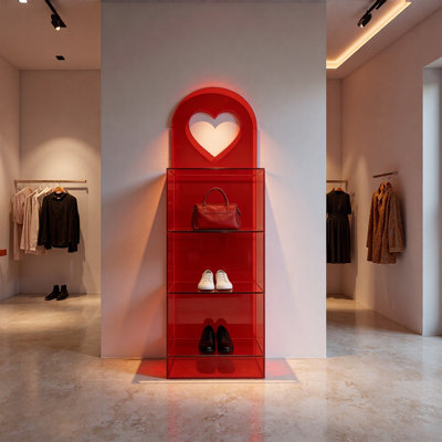 Acrylic Vertical Display Shelf