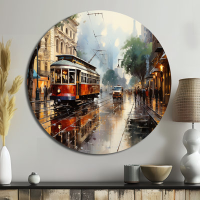 Cassandre - Cityscapes Round Metal Art