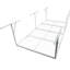 Support de rangement en métal blanc 4 x 8 pi, 600 lb Chargement, réglable de 22 po à 40 po pour maximiser les articles inutilisés