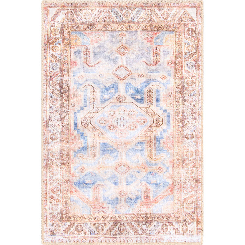 Mcclamma Chenille Oriental Indoor Rug, Rectangle 7'6" x 10'6"
