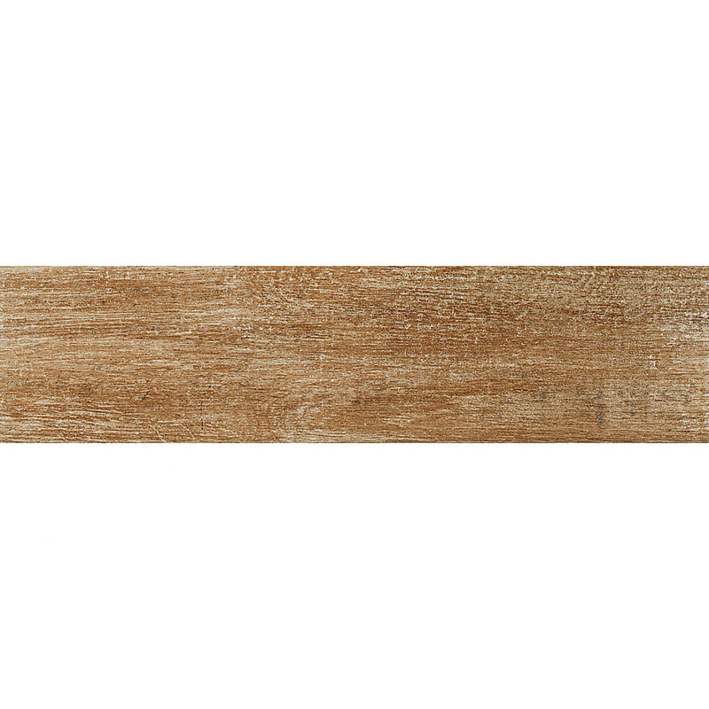 Tuile de look de bois en porcelaine 6 po x 24 po Barrique, Ocre