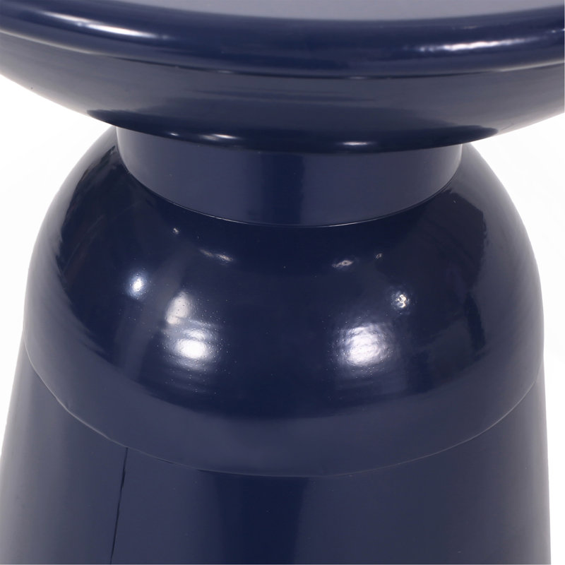 Grande table de bout d'extérieur en métal, Marine