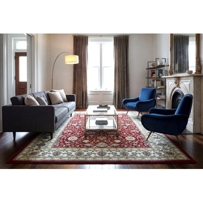 Tapis oriental rouge Attell