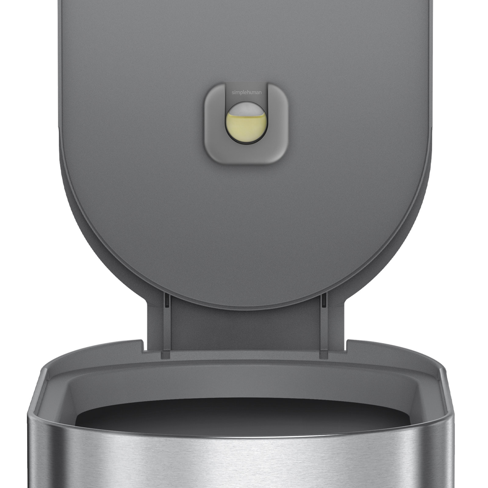 simplehuman 12gal Slim Step-On Trash Can