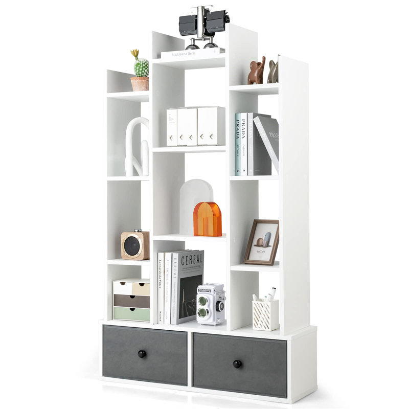 132cm H x 80cm W Standard Bookcase, White