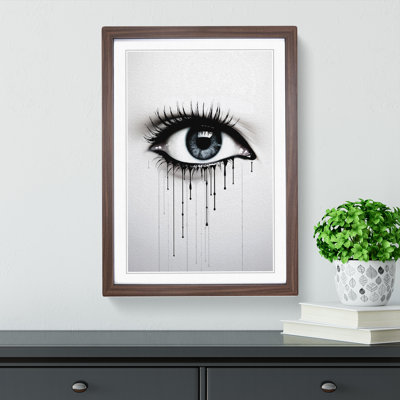 Eye Minimalism - Single Picture Frame Print on Wood