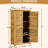 Wood Garden Shed With Lockable Door & Waterproof Roof - 2 Removable Shelves, Strong Structure, For Lawn, Patio, Backyard Pool Storage Asphalt Solid Wood, Backyard, Garage