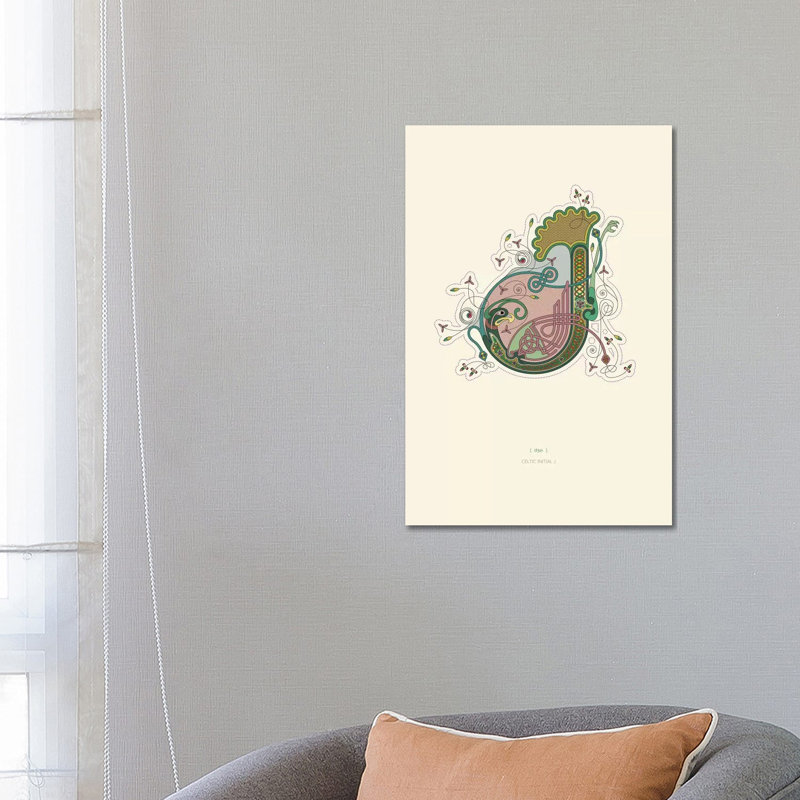 J Celtic Initial by Thoth Adan - Wrapped Canvas Print, 66.04 cm H x 45.72 cm W