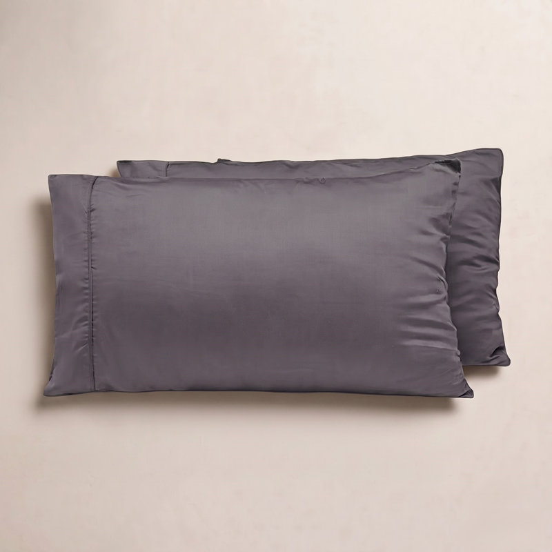 Signature Sateen Pillowcase, Full / Double Pillowcase + Pillowcases 2 Standard, Slate
