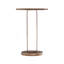 Table d'appoint ronde avec piédestal ovale unique