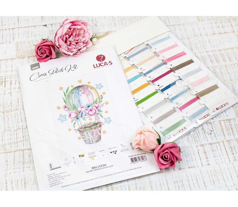 Ballon Counted Cross-Stitch Kit by Luca-S B7007L