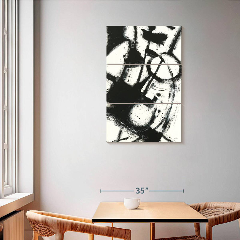 Avery Expression Abstract II - blanc, H 57 po x l 36 po