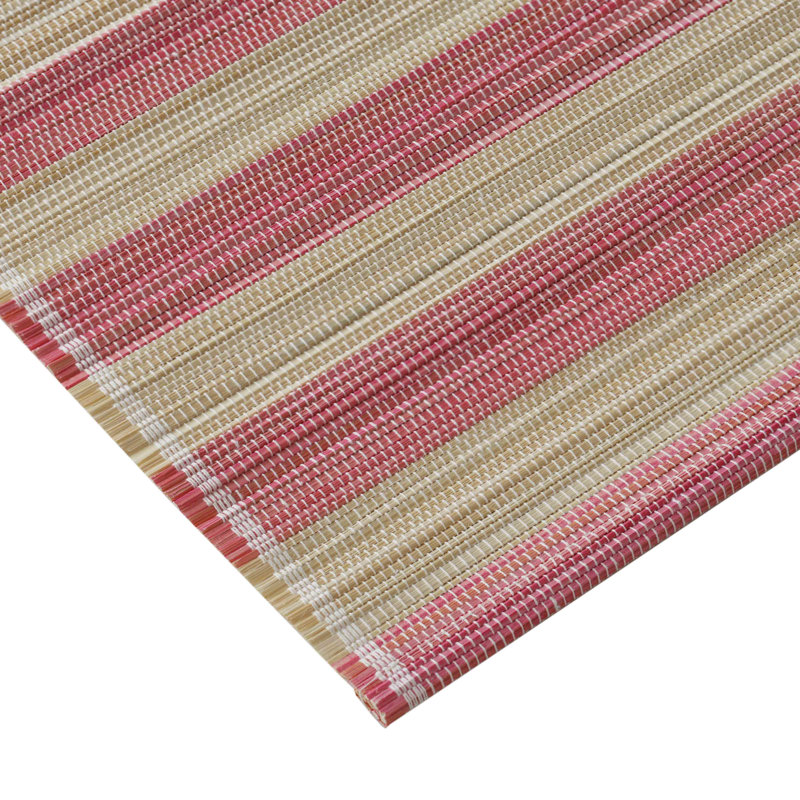 Napperon en bambou rose délavé Jora - ensemble de 4, Rose